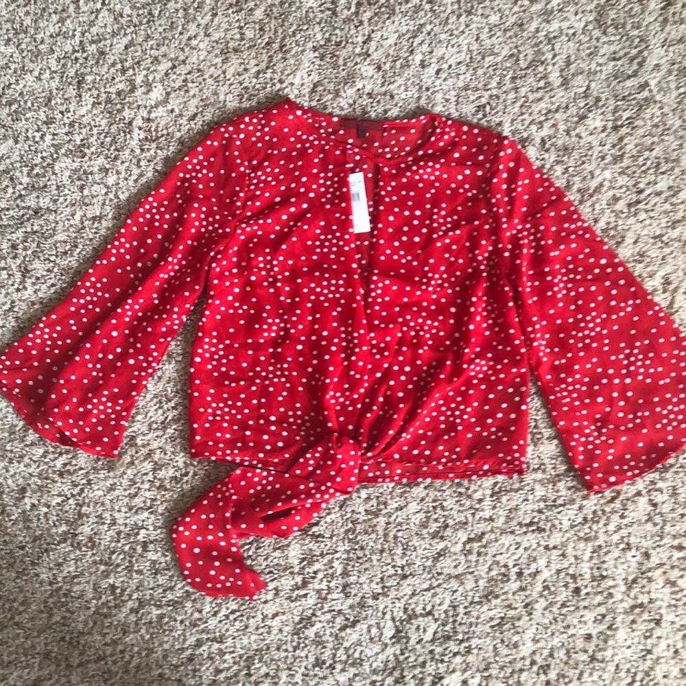 BUCKLE/BKE POLKA DOT BLOUSE